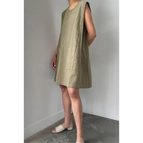 Oak + Fort • Oatmeal Shift Mini Dress Sz XS - Picture 9 of 9